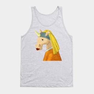 The Unicorn with the Pearl Earring Tank Top